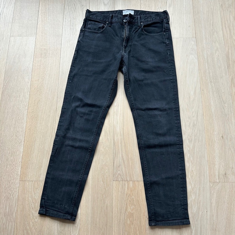 Everlane Athletic Slim Jean Washed Black‎ Stretch Denim 34x32 Streetwear Utility